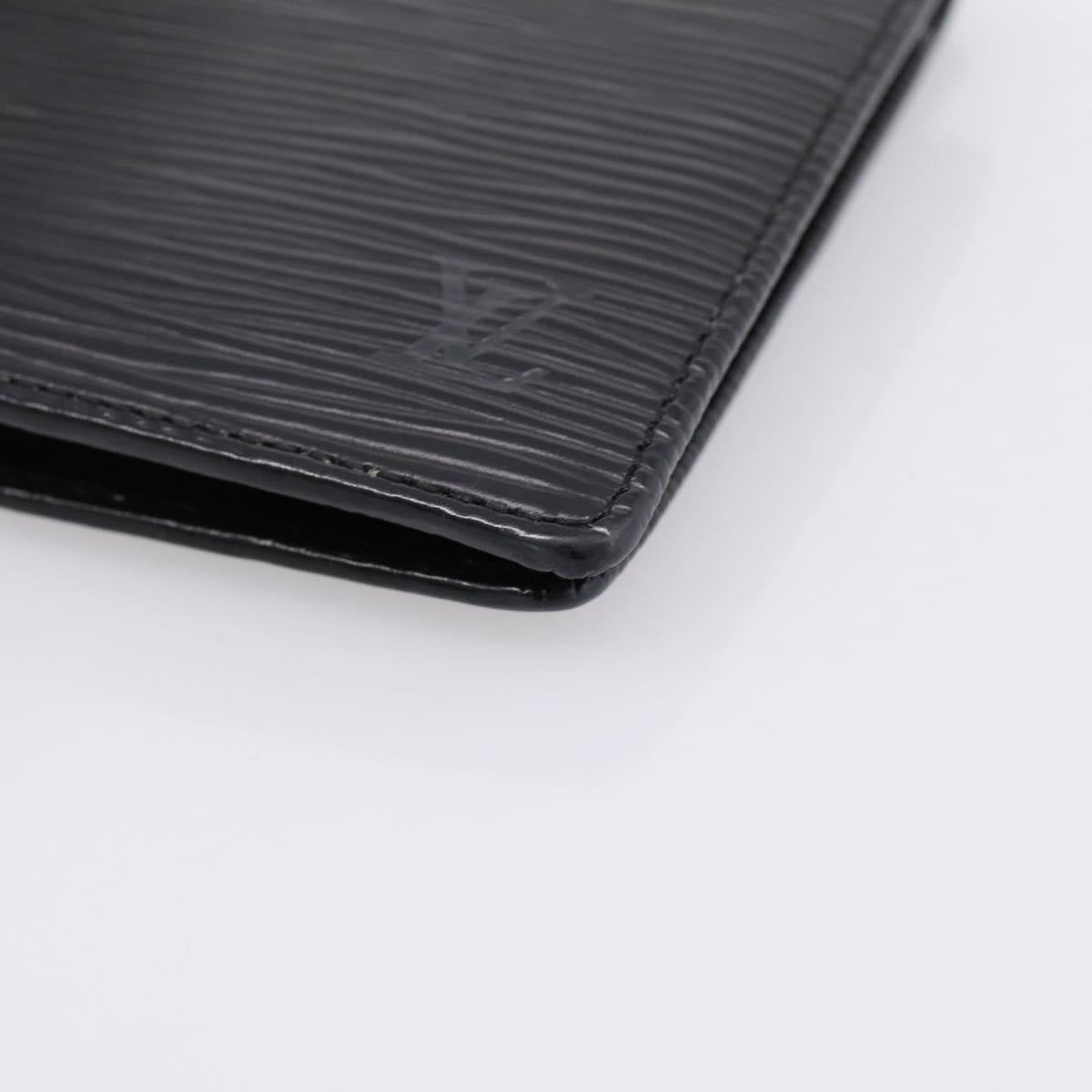 LOUIS VUITTON Epi Portefeuille Marco Bifold Wallet Black M63652 LV Auth 206143V