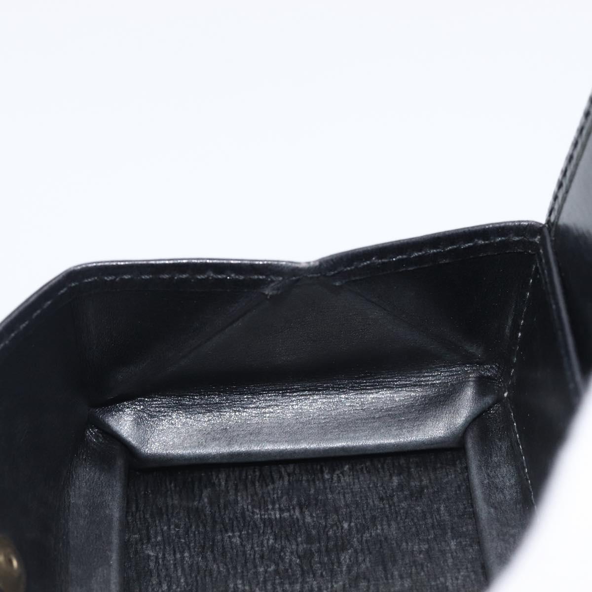 LOUIS VUITTON Epi Porte Monnaie Boite Coin Purse Black M63692 LV Auth 206145A