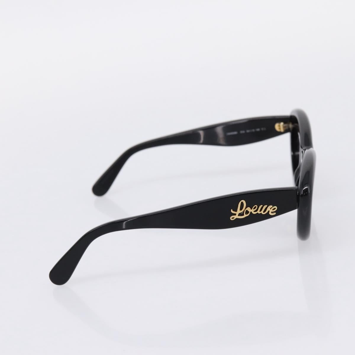 LOEWE Sunglasses Plastic Black Gold Auth 206150V