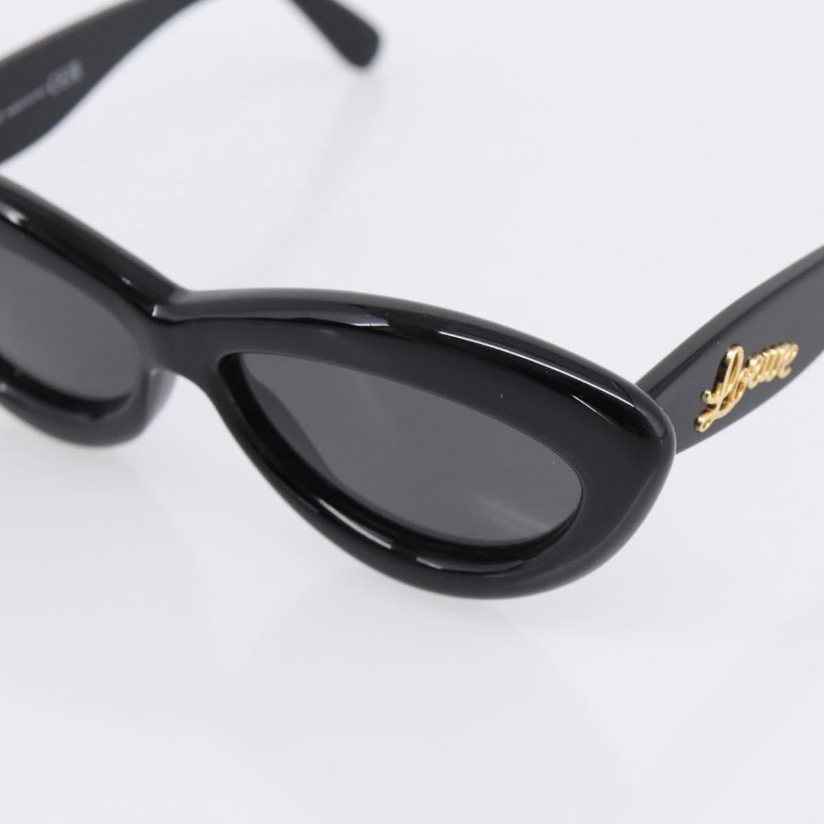 LOEWE Sunglasses Plastic Black Gold Auth 206150V