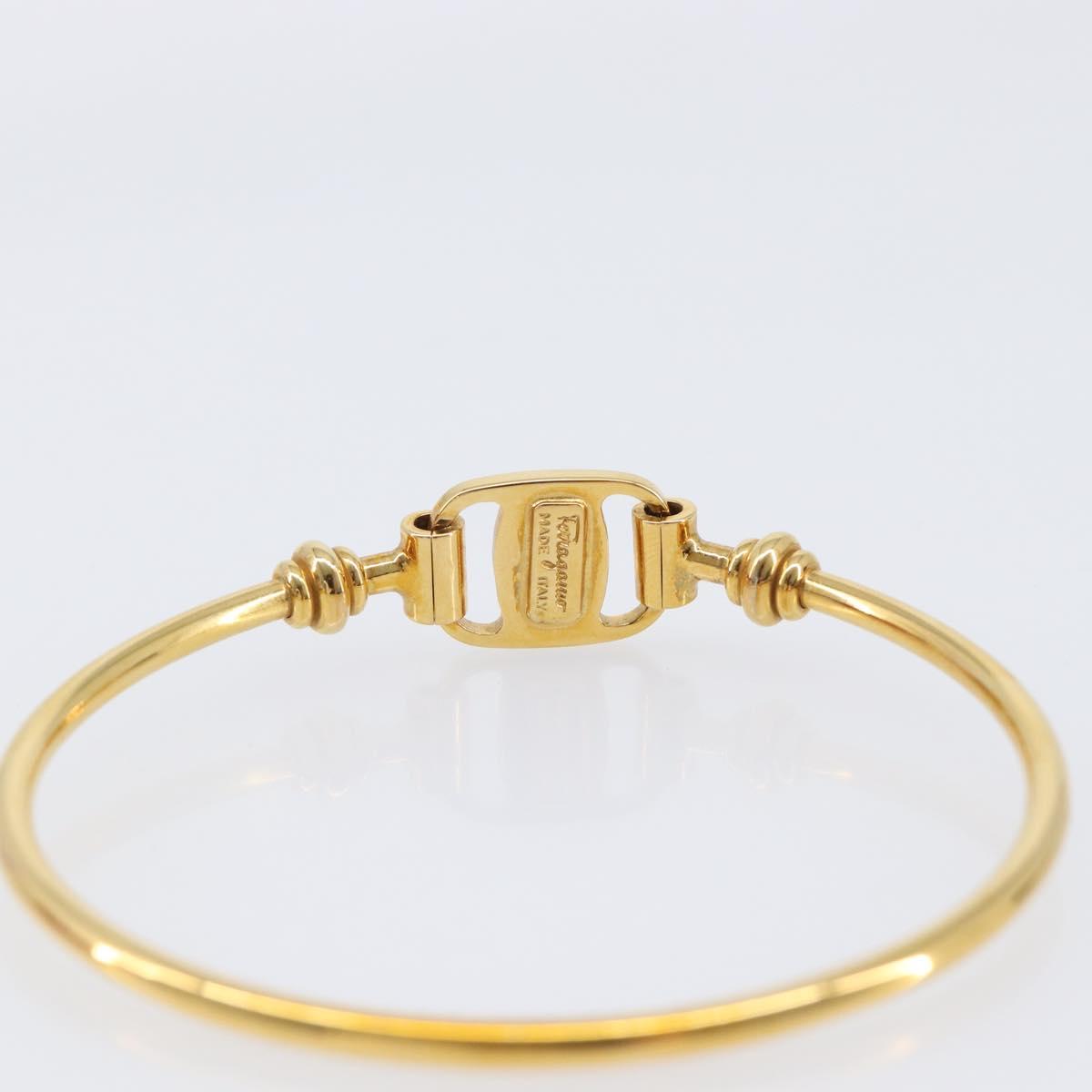 Salvatore Ferragamo Vala Bracelet Metal Gold Tone Auth 206151V