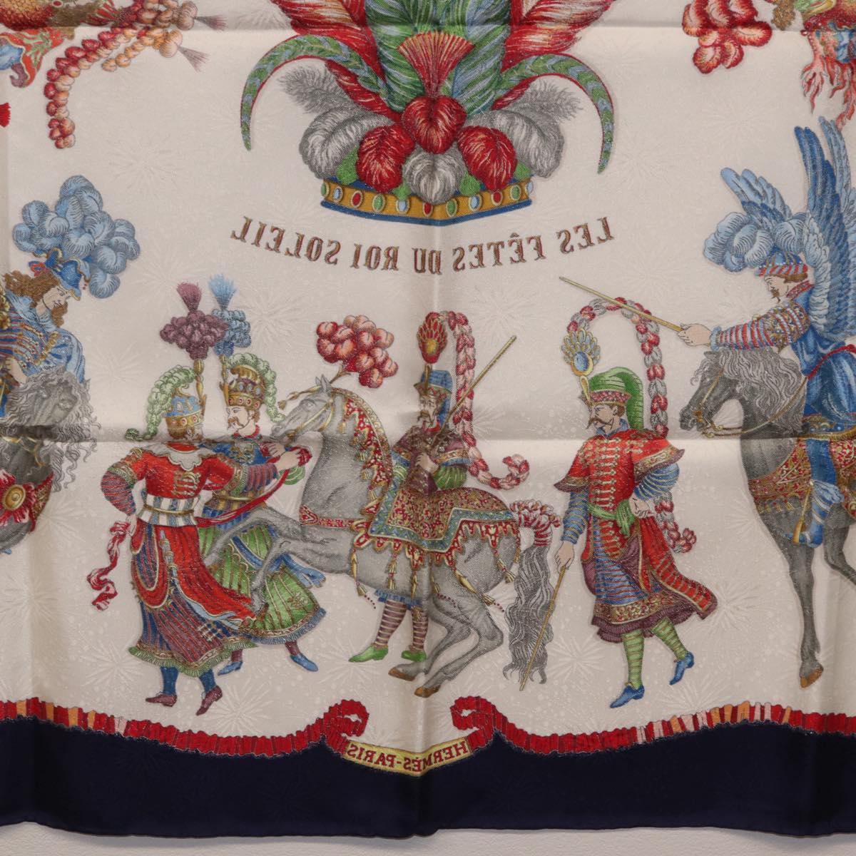 HERMES Carre 90 Scarf Silk Navy Auth 206154M