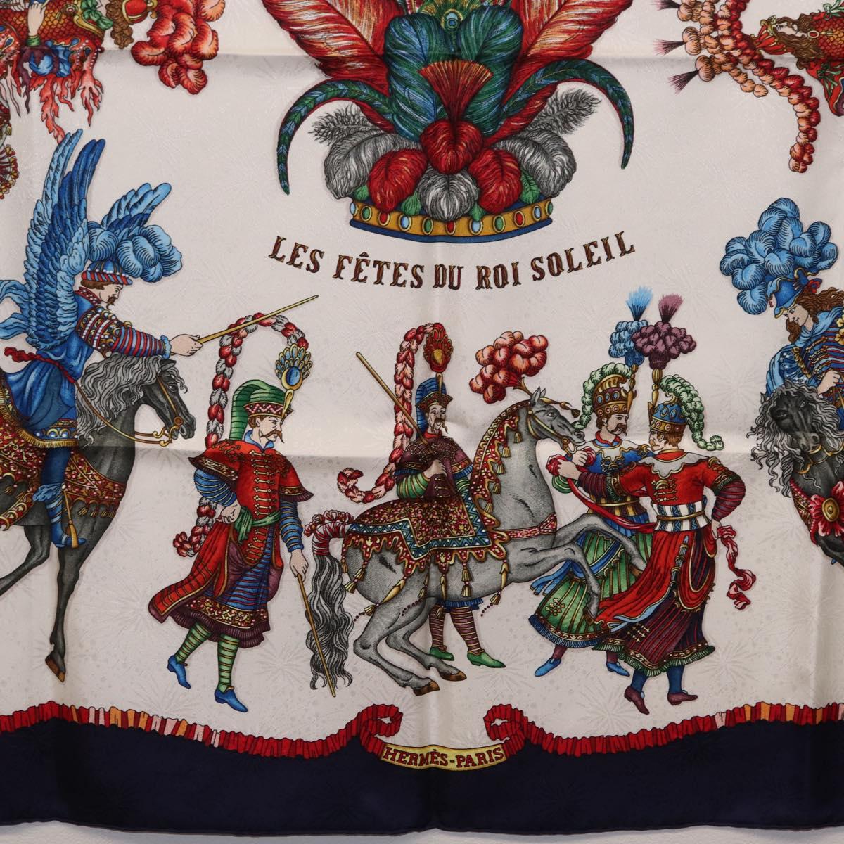HERMES Carre 90 Scarf Silk Navy Auth 206154M