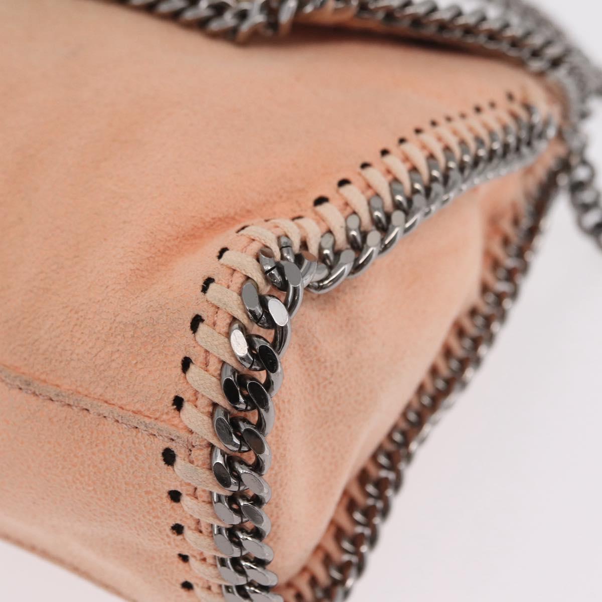 Stella McCartney Falabella Chain Bag Polyester Orange Silver 364519 Auth 206228