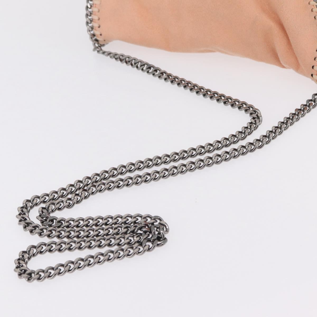 Stella McCartney Falabella Chain Bag Polyester Orange Silver 364519 Auth 206228