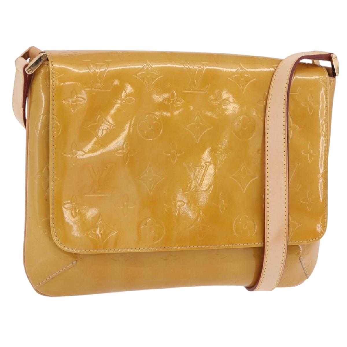 LOUIS VUITTON Monogram Vernis Thompson Street Bag Beige M91301 LV Auth 206229A