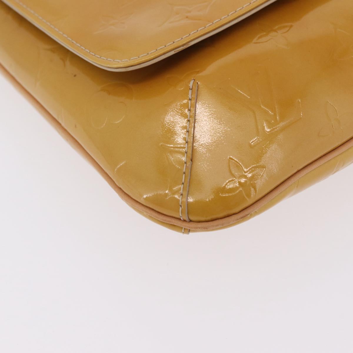 LOUIS VUITTON Monogram Vernis Thompson Street Bag Beige M91301 LV Auth 206229A