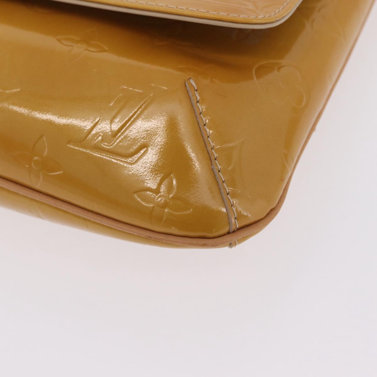 LOUIS VUITTON Monogram Vernis Thompson Street Bag Beige M91301 LV Auth 206229A