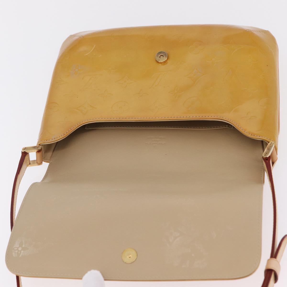 LOUIS VUITTON Monogram Vernis Thompson Street Bag Beige M91301 LV Auth 206229A