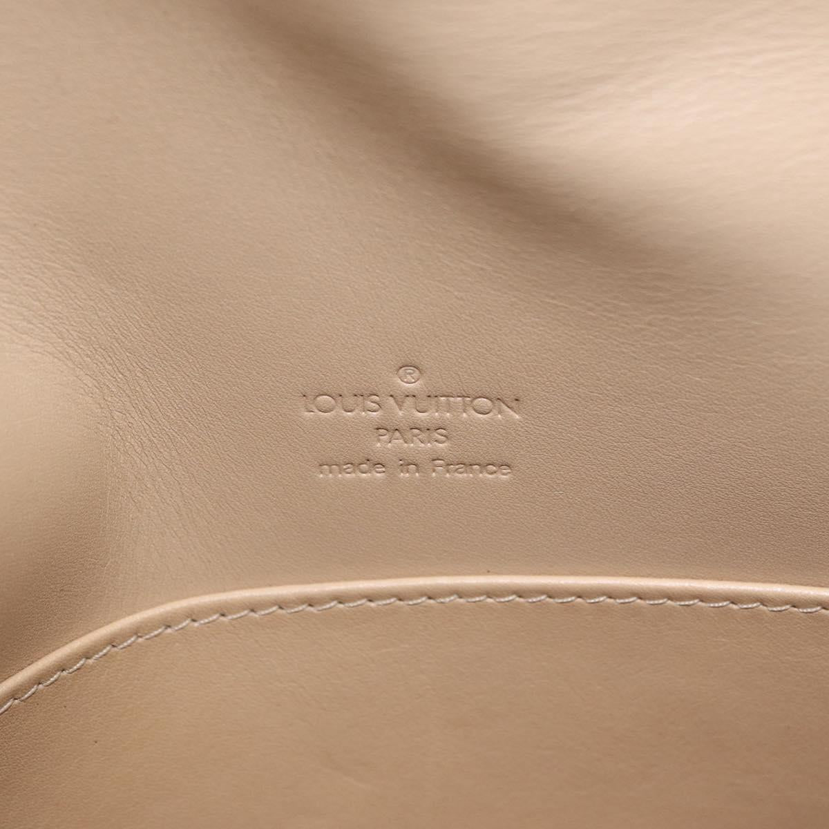 LOUIS VUITTON Monogram Vernis Thompson Street Bag Beige M91301 LV Auth 206229A