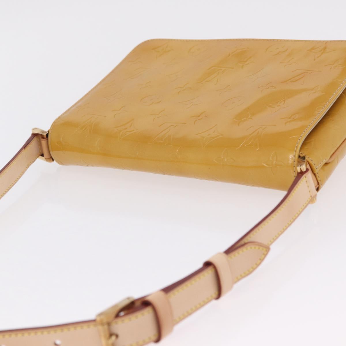 LOUIS VUITTON Monogram Vernis Thompson Street Bag Beige M91301 LV Auth 206229A