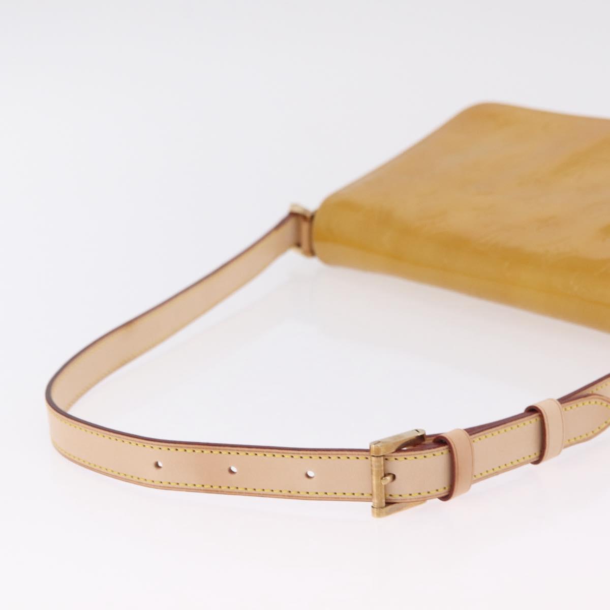 LOUIS VUITTON Monogram Vernis Thompson Street Bag Beige M91301 LV Auth 206229A