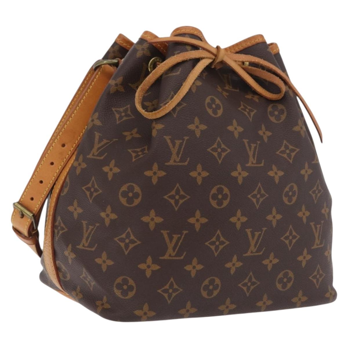 LOUIS VUITTON Monogram Petit Noe Shoulder Bag M42226 LV Auth 206234V