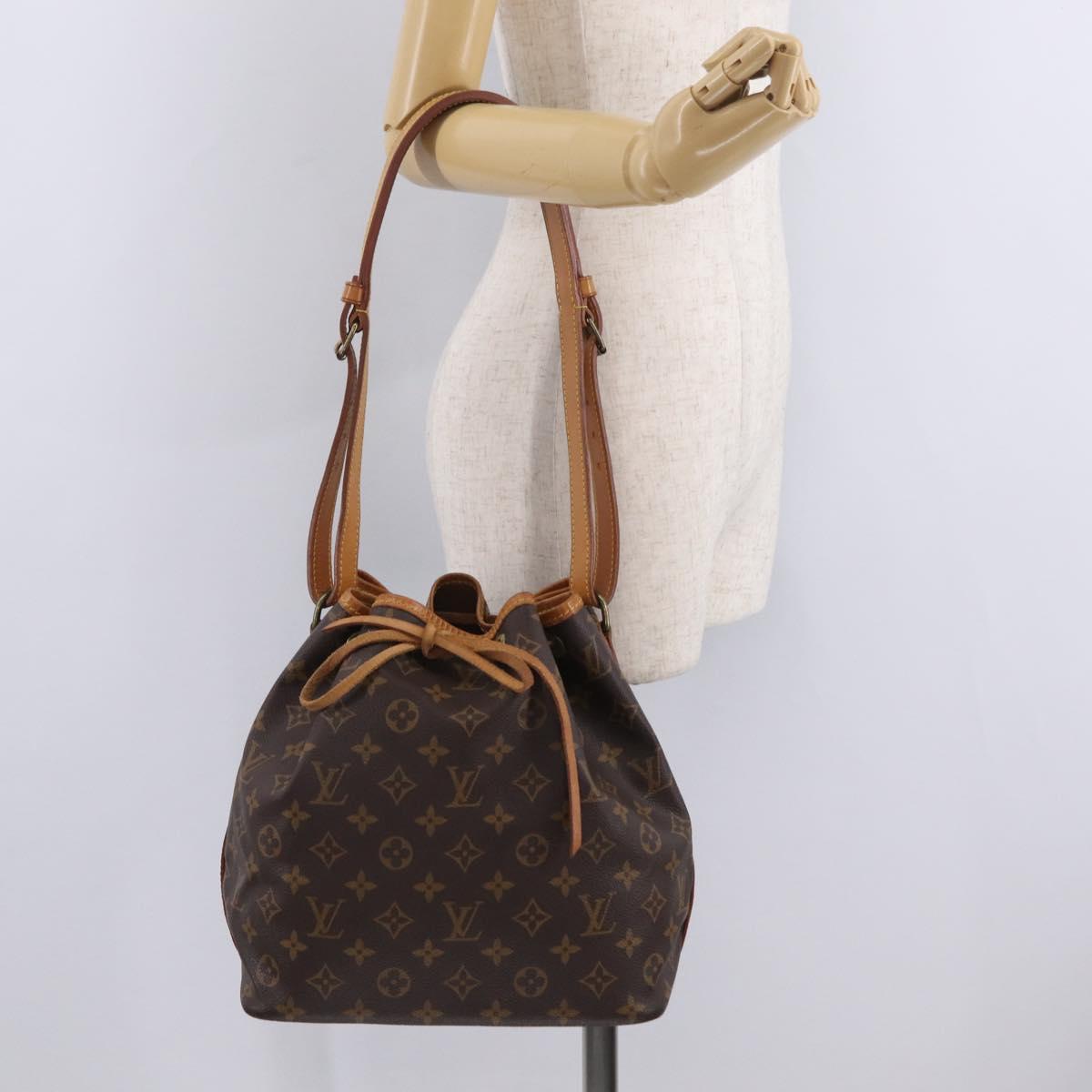 LOUIS VUITTON Monogram Petit Noe Shoulder Bag M42226 LV Auth 206234V