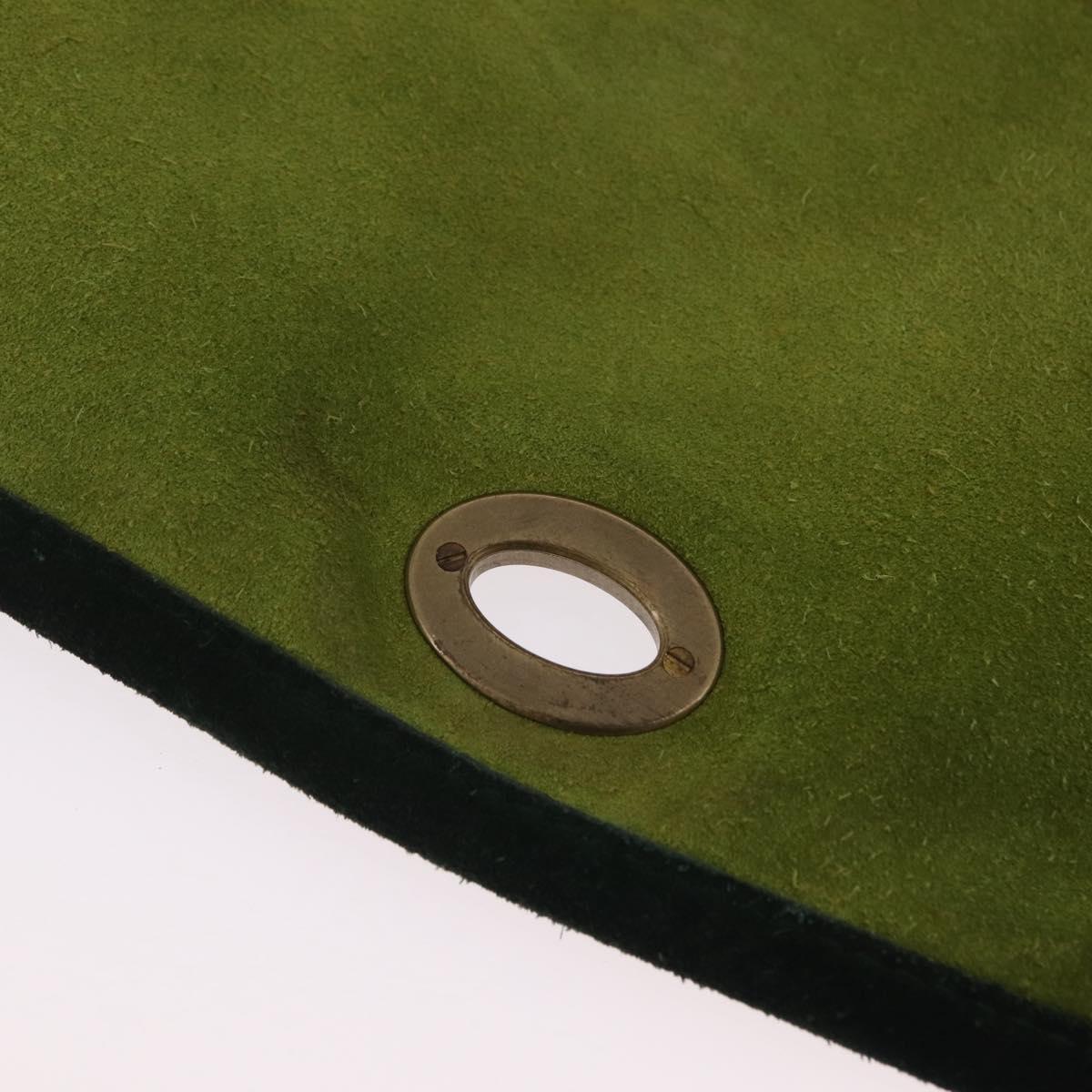 Miu Miu Shoulder Bag Suede Green Auth 206238A