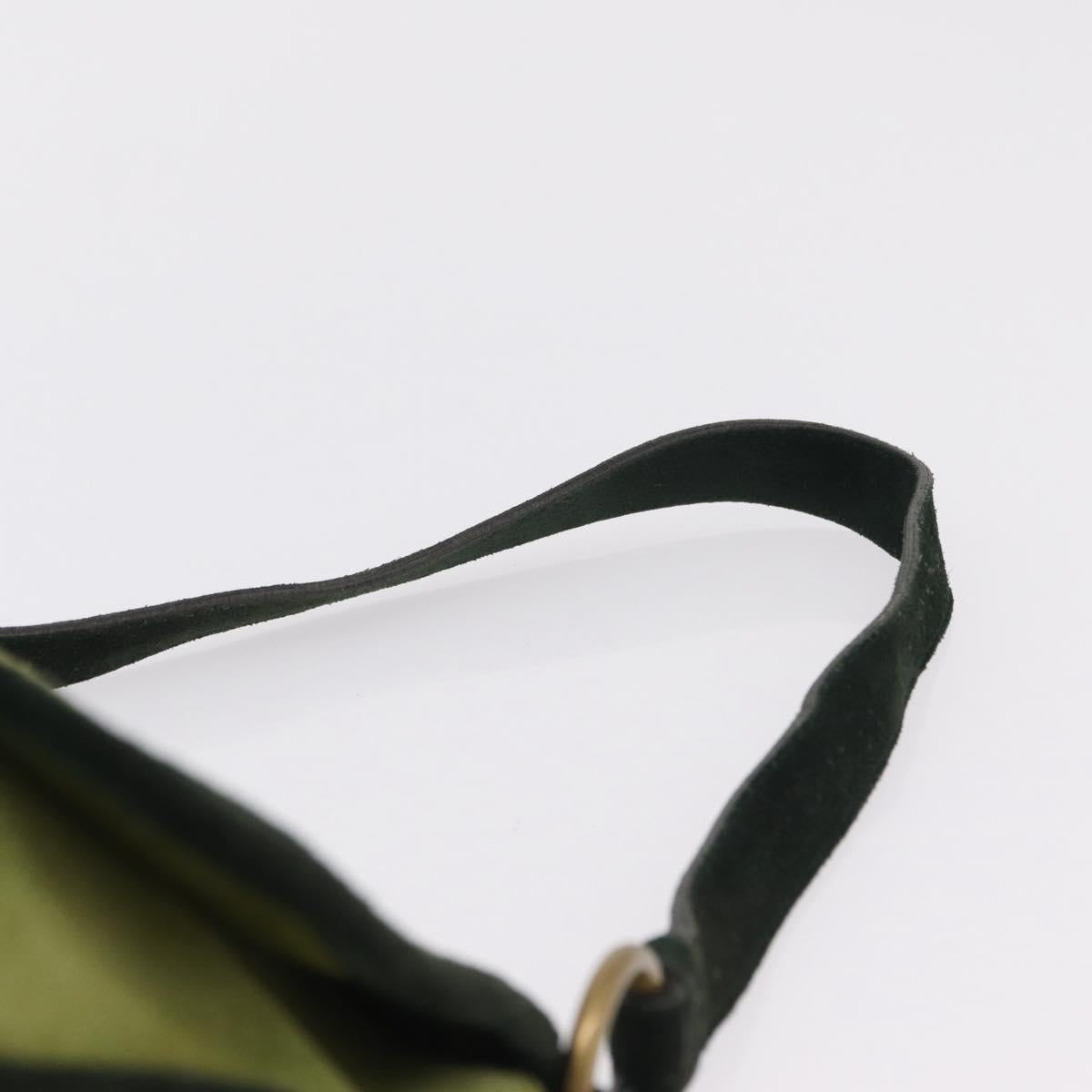 Miu Miu Shoulder Bag Suede Green Auth 206238A
