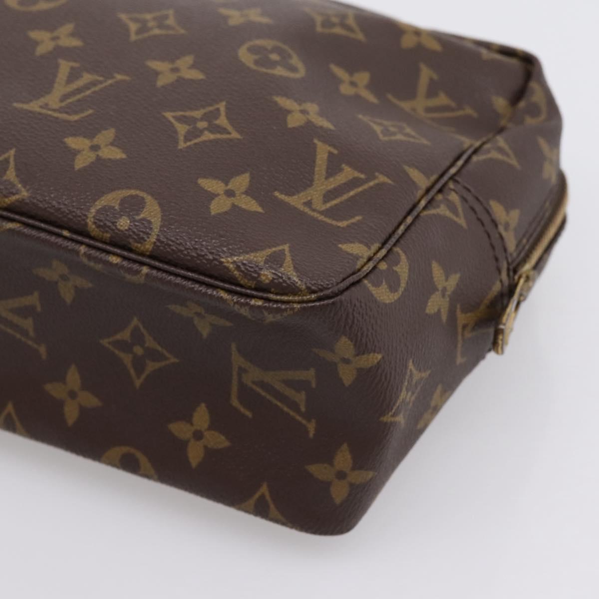 LOUIS VUITTON Monogram Trousse Toilette 28 Clutch Bag M47522 LV Auth 206246