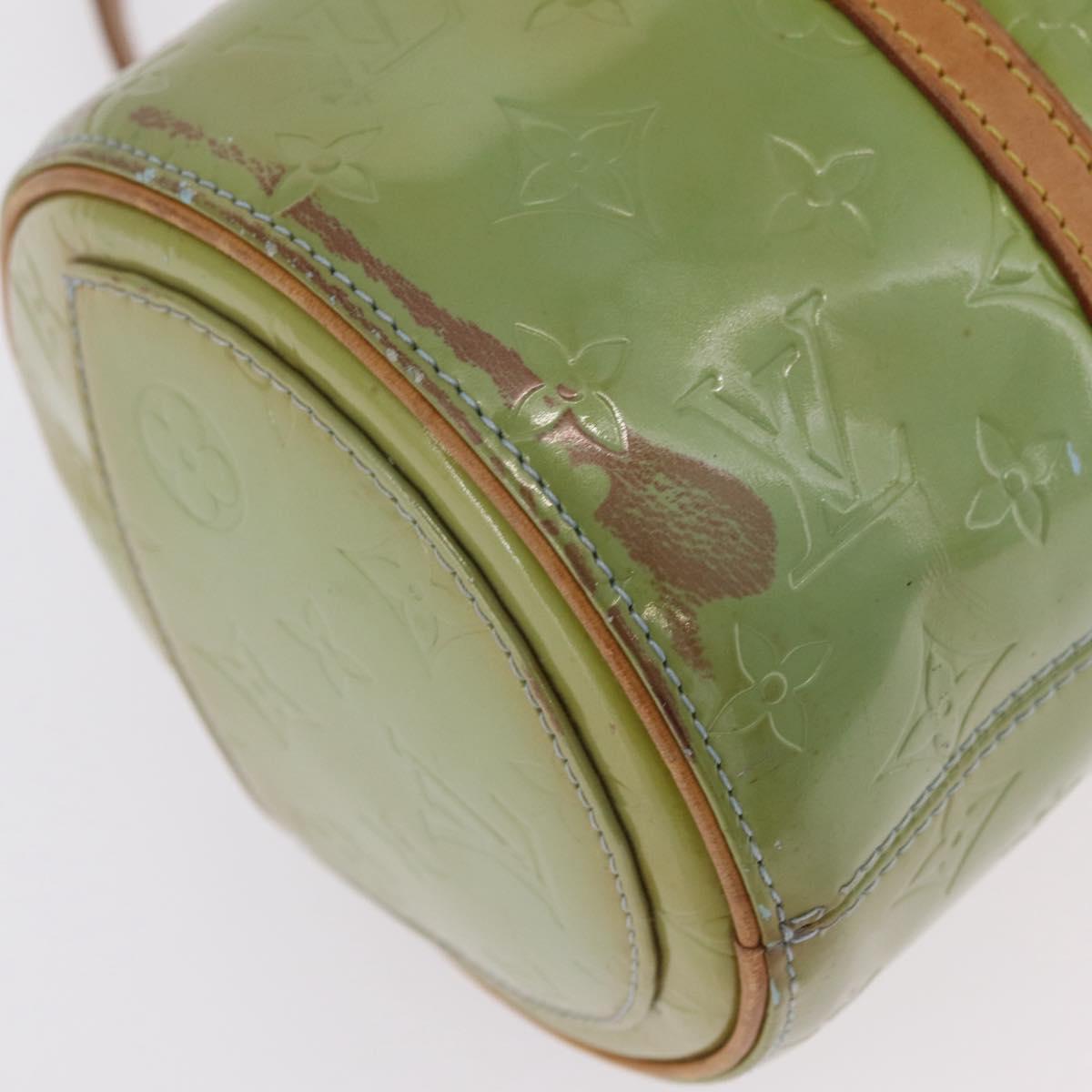LOUIS VUITTON Monogram Vernis Bedford Hand Bag Baby Blue M91007 LV Auth 206254