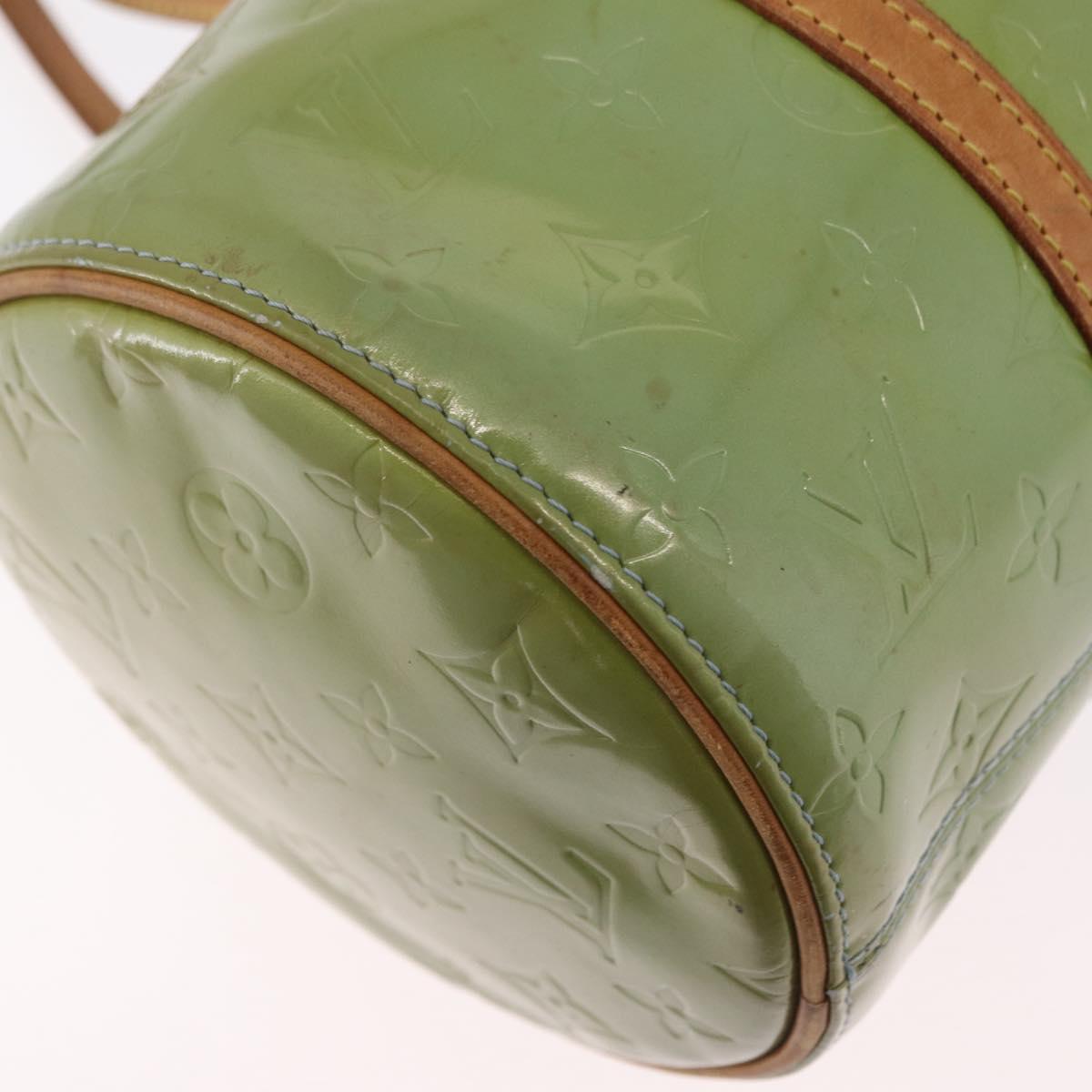 LOUIS VUITTON Monogram Vernis Bedford Hand Bag Baby Blue M91007 LV Auth 206254