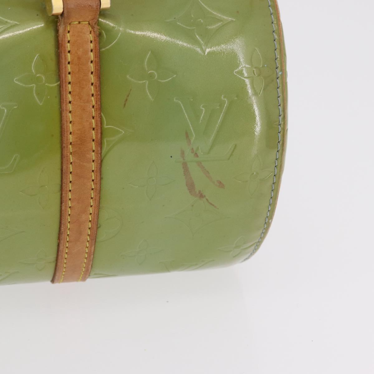 LOUIS VUITTON Monogram Vernis Bedford Hand Bag Baby Blue M91007 LV Auth 206254