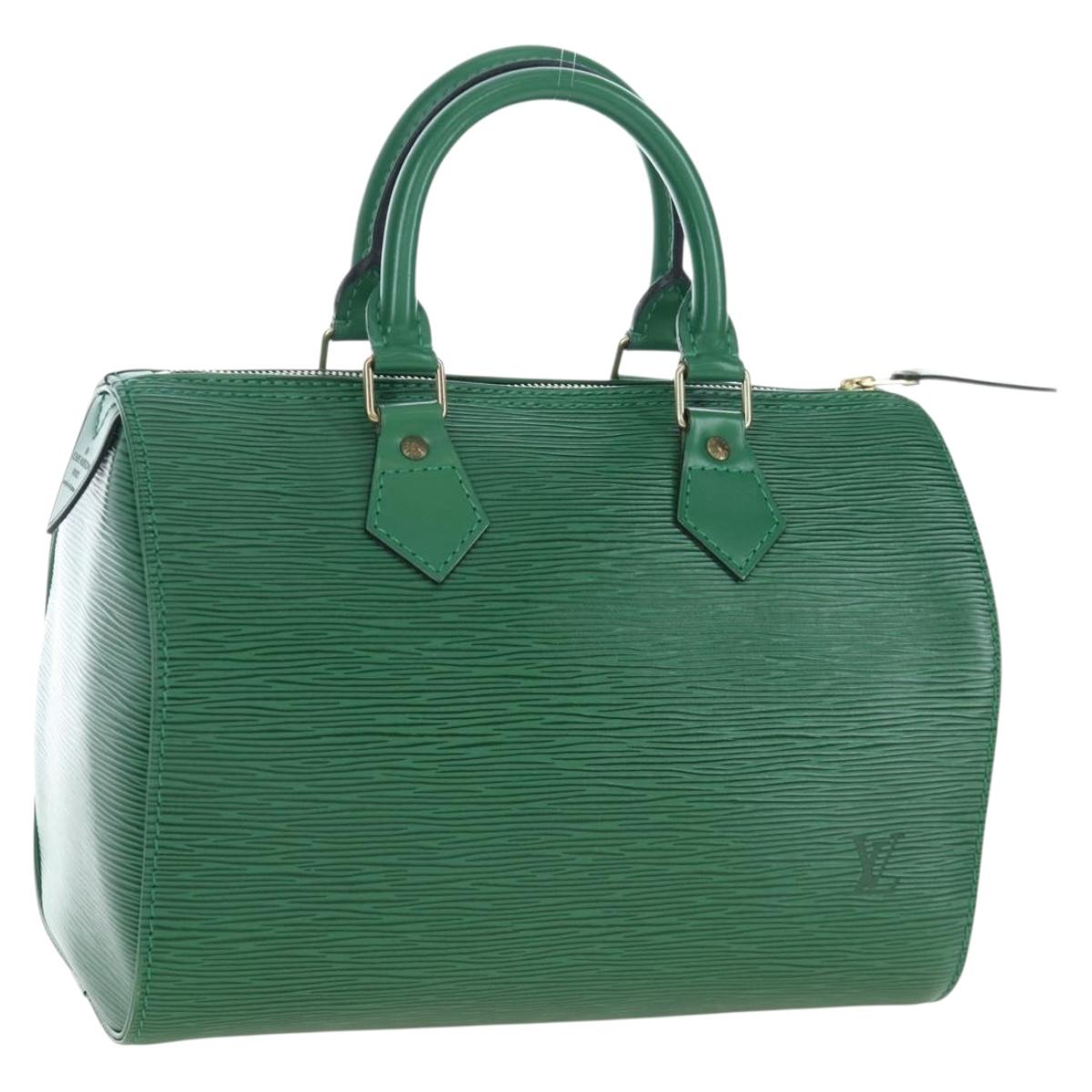 LOUIS VUITTON Epi Speedy 25 Hand Bag Borneo Green M43014 LV Auth 206255V