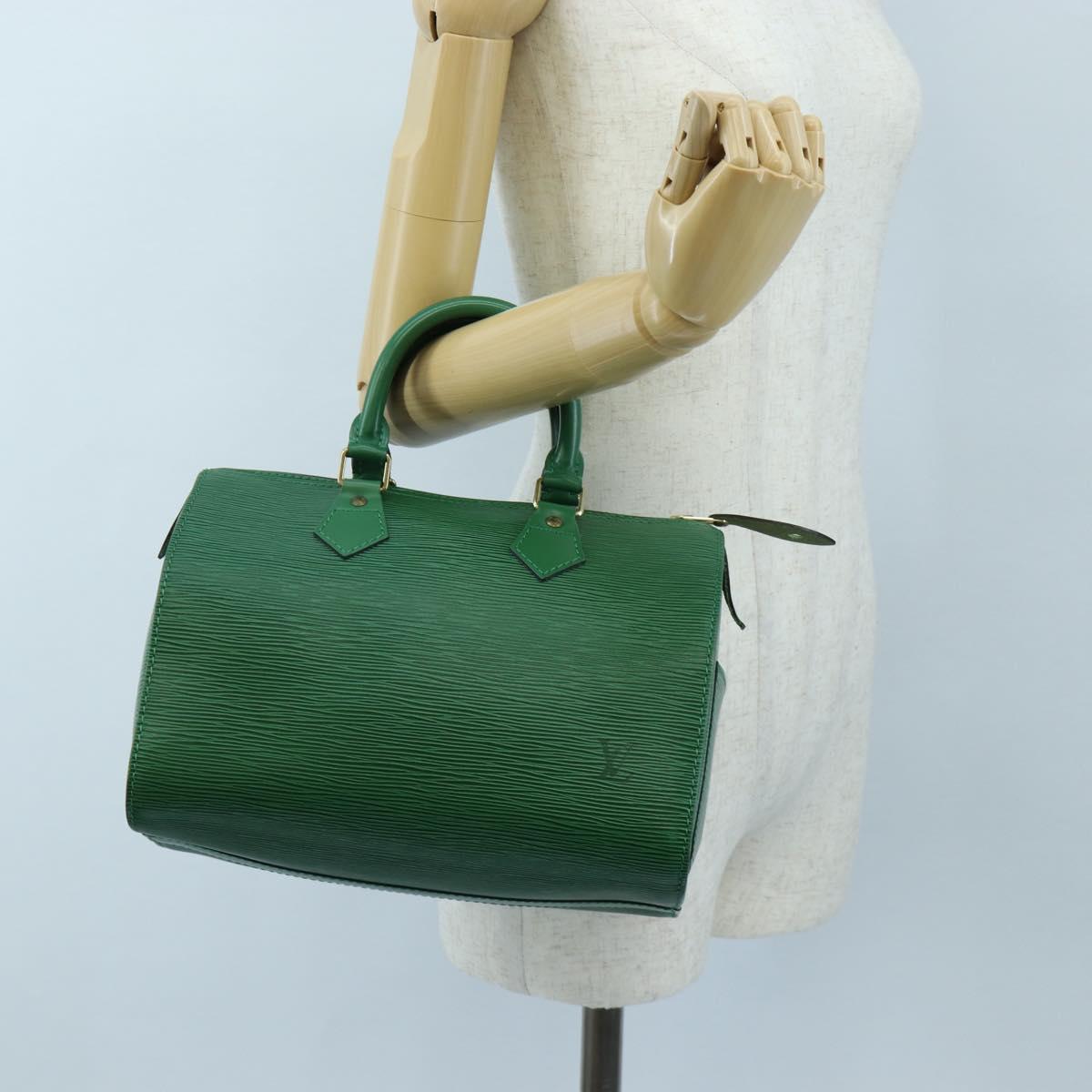 LOUIS VUITTON Epi Speedy 25 Hand Bag Borneo Green M43014 LV Auth 206255V