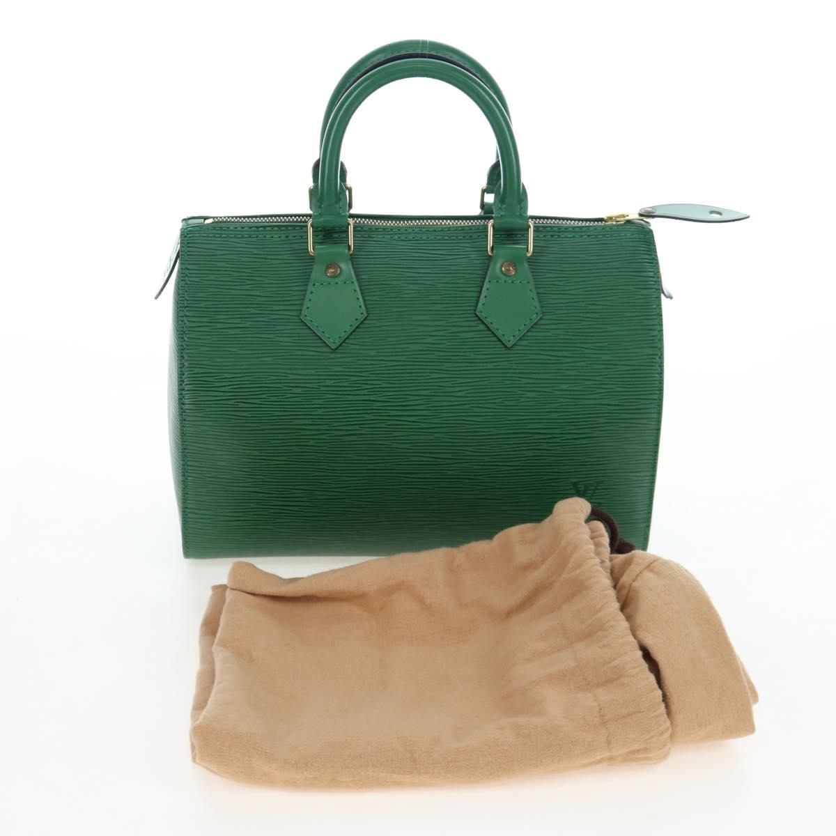 LOUIS VUITTON Epi Speedy 25 Hand Bag Borneo Green M43014 LV Auth 206255V