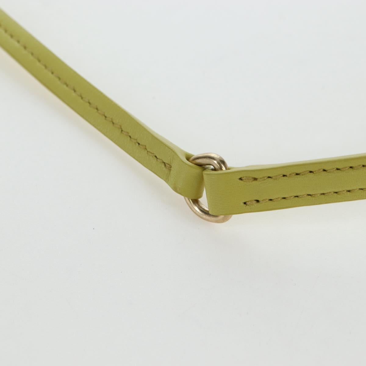 Miu Miu Wonder Hand Bag straw 2way Yellow Gold Auth 206257SAM