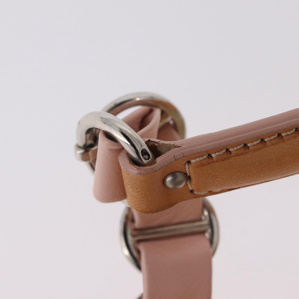 Christian Dior Trotter Canvas Romantic Chain Bag PVC Ivory Silver Auth 206260SAM