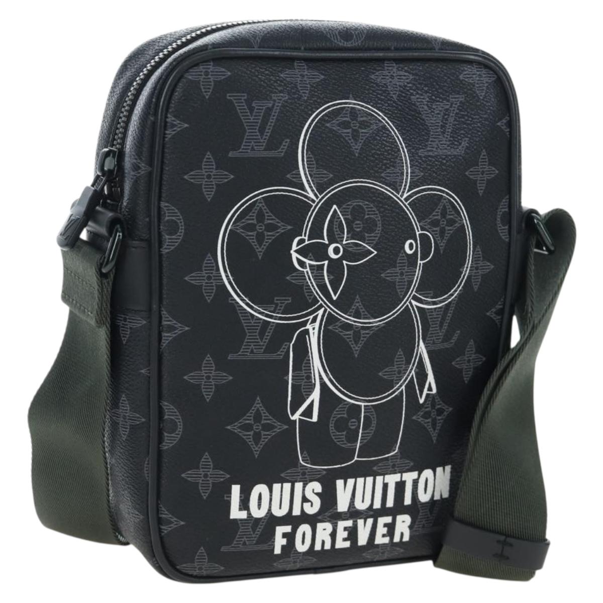 LOUIS VUITTON Monogram Eclipse DanubePM Shoulder Bag M43677 LV Auth 206267SAM