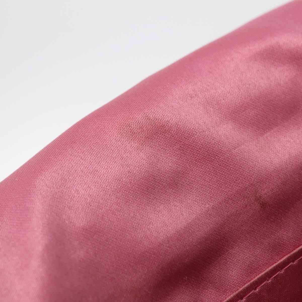 FENDI Mamma Baguette Shoulder Bag Wool Red Gold 8BR180 Auth 206269SM