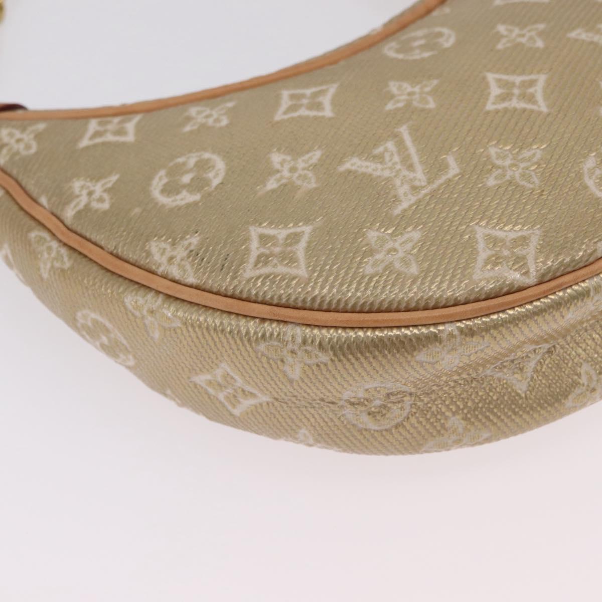 LOUIS VUITTON Monogram Laminated Jacquard Loop Bag Gold M22928 LV Auth 206273SAM