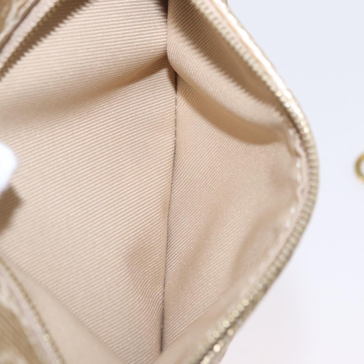 LOUIS VUITTON Monogram Laminated Jacquard Loop Bag Gold M22928 LV Auth 206273SAM
