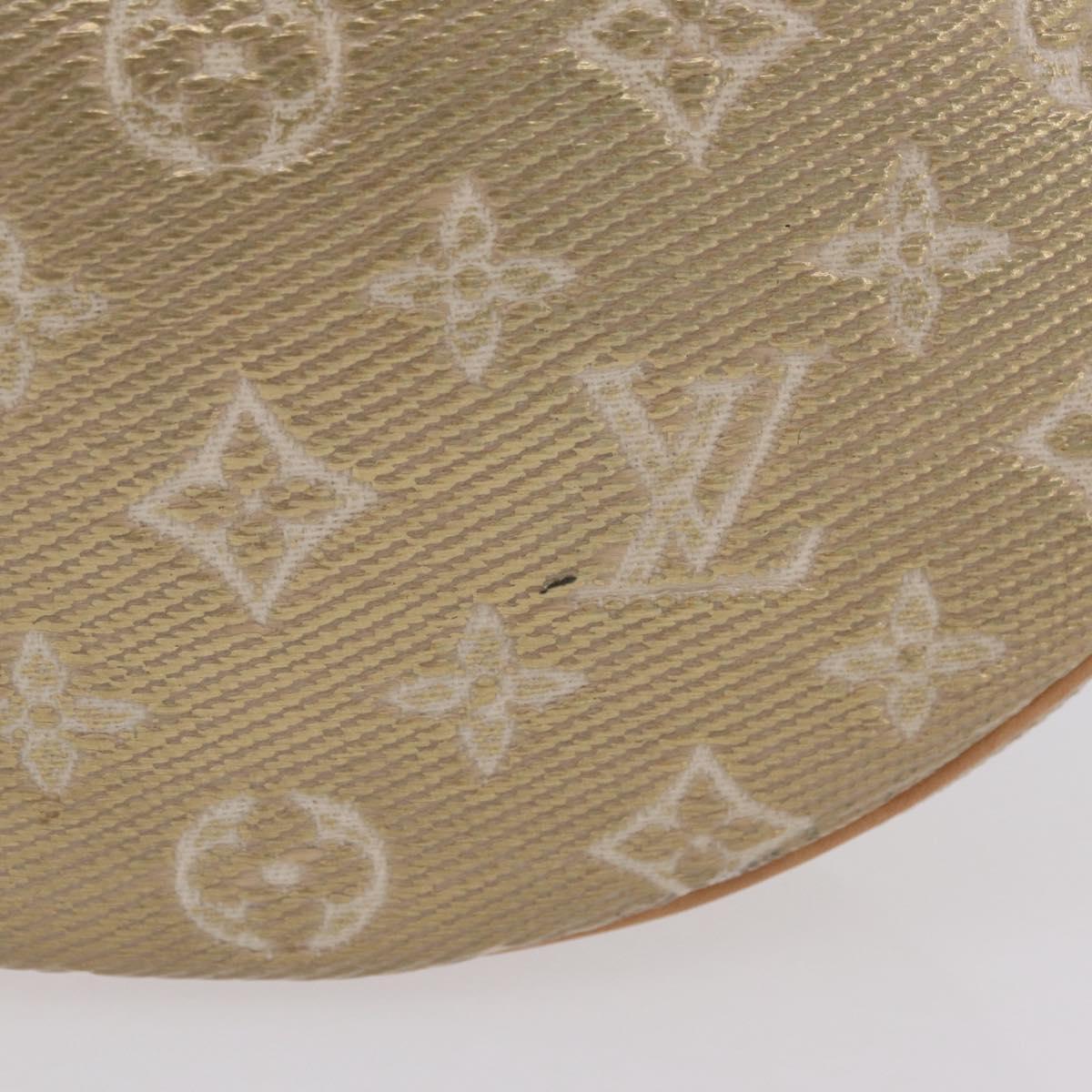 LOUIS VUITTON Monogram Laminated Jacquard Loop Bag Gold M22928 LV Auth 206273SAM