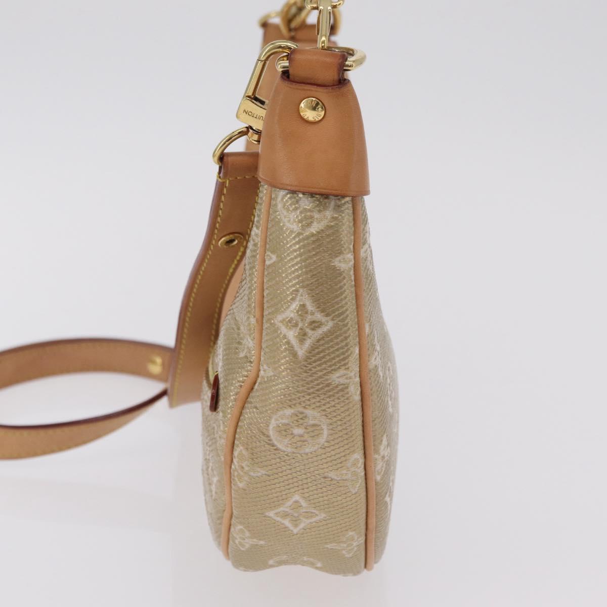 LOUIS VUITTON Monogram Laminated Jacquard Loop Bag Gold M22928 LV Auth 206273SAM