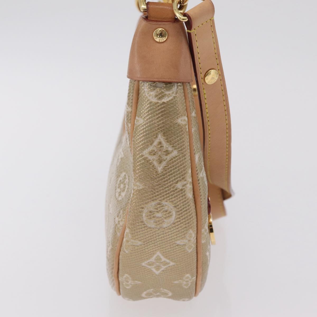 LOUIS VUITTON Monogram Laminated Jacquard Loop Bag Gold M22928 LV Auth 206273SAM