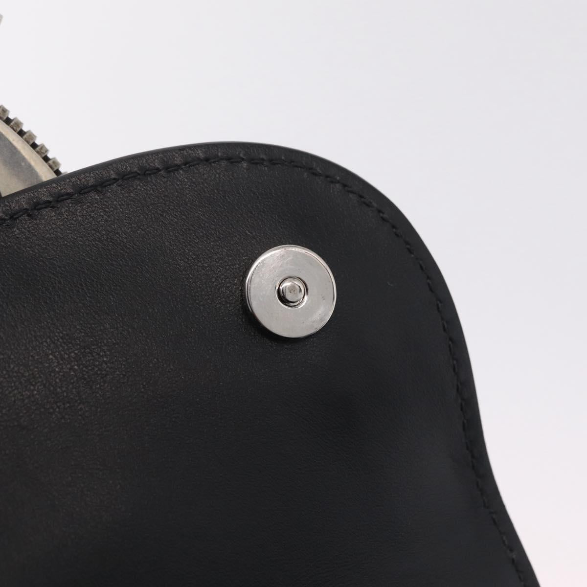 Miu Miu Shoulder Bag Leather Silver Auth 206274M