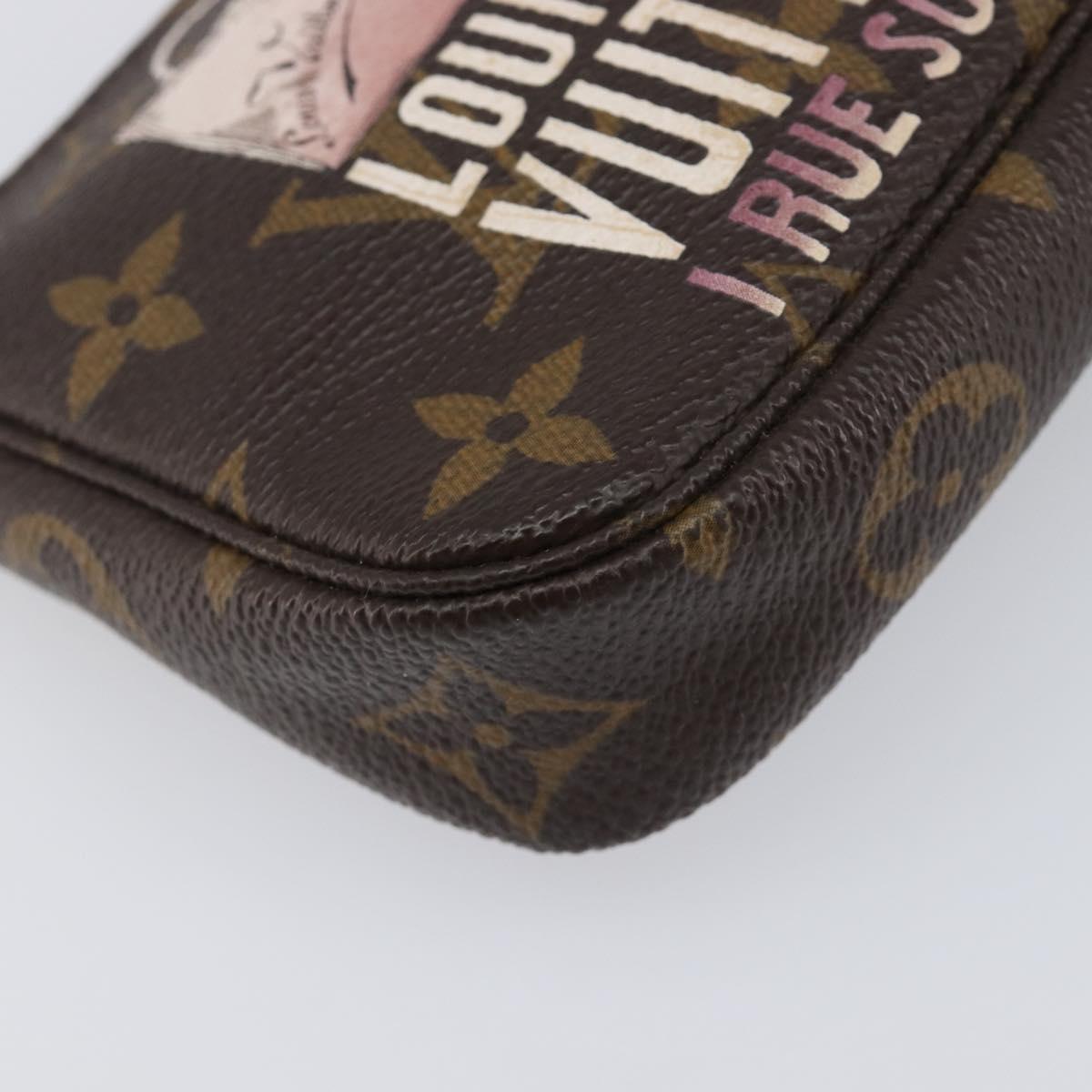 LOUIS VUITTON Monogram Bag print Mini Pochette Pouch M60245 LV Auth 206276M