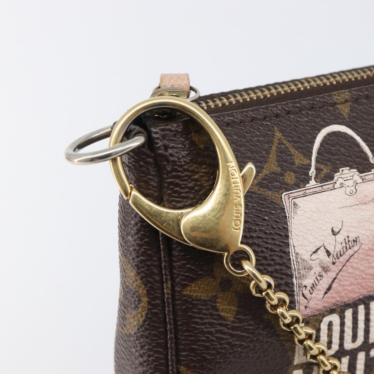 LOUIS VUITTON Monogram Bag print Mini Pochette Pouch M60245 LV Auth 206276M