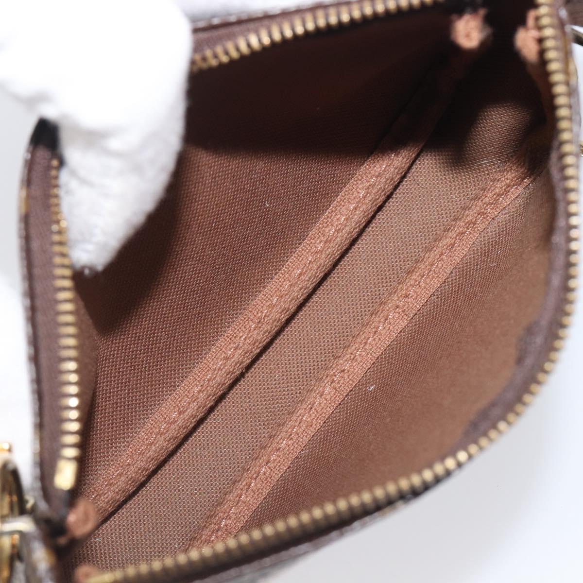 LOUIS VUITTON Monogram Bag print Mini Pochette Pouch M60245 LV Auth 206276M