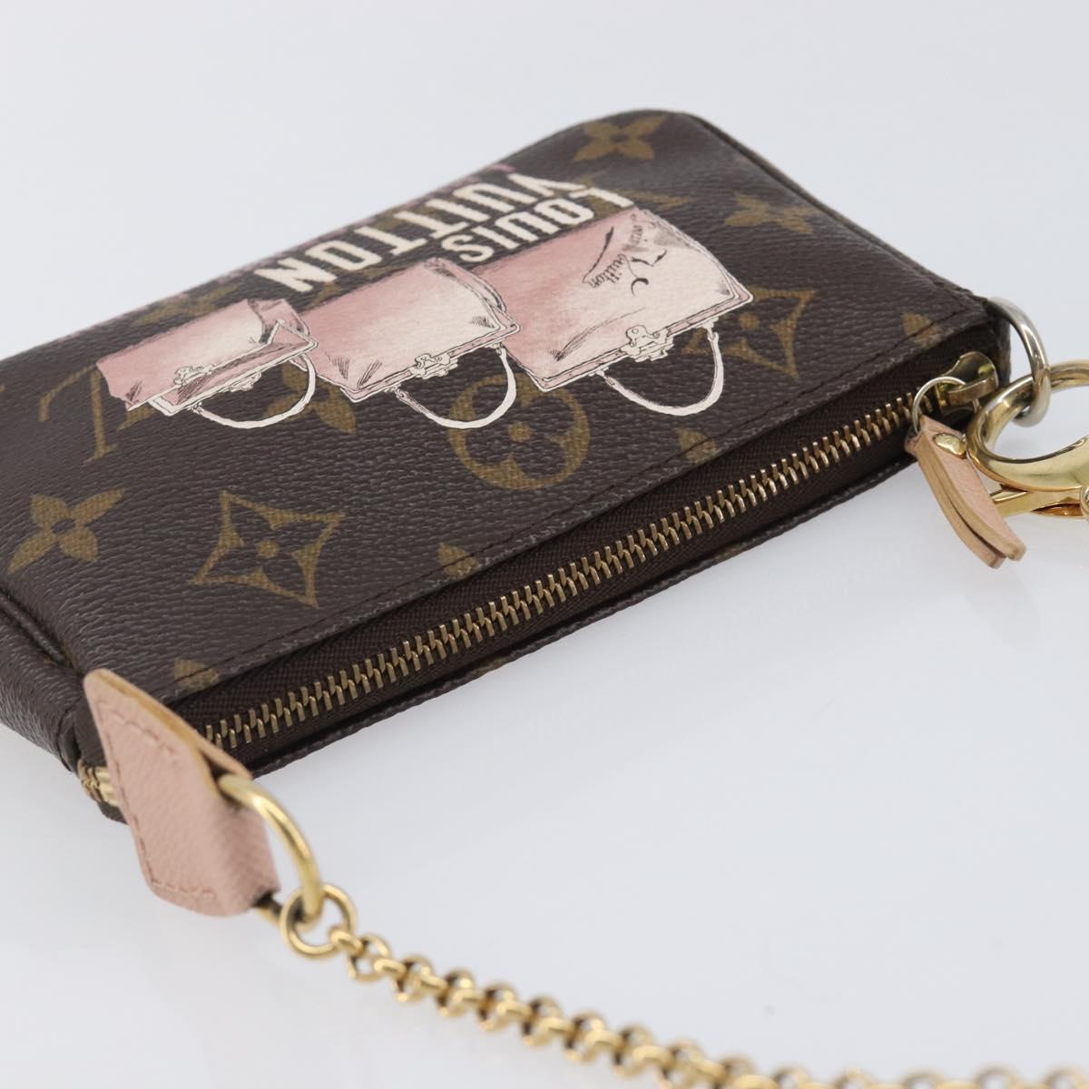 LOUIS VUITTON Monogram Bag print Mini Pochette Pouch M60245 LV Auth 206276M