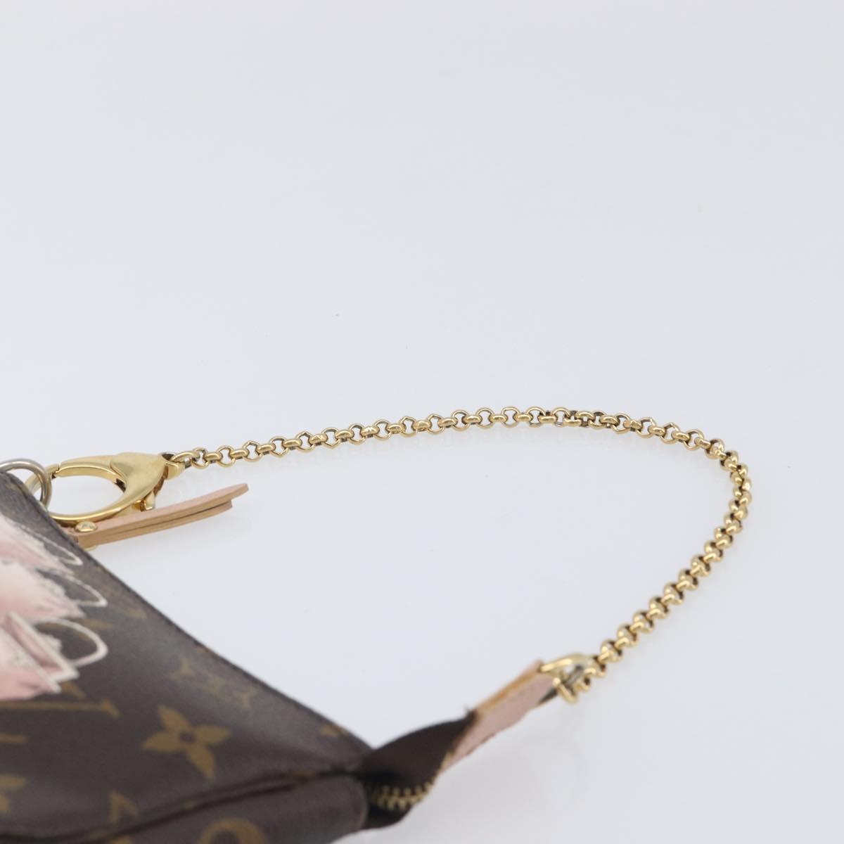 LOUIS VUITTON Monogram Bag print Mini Pochette Pouch M60245 LV Auth 206276M