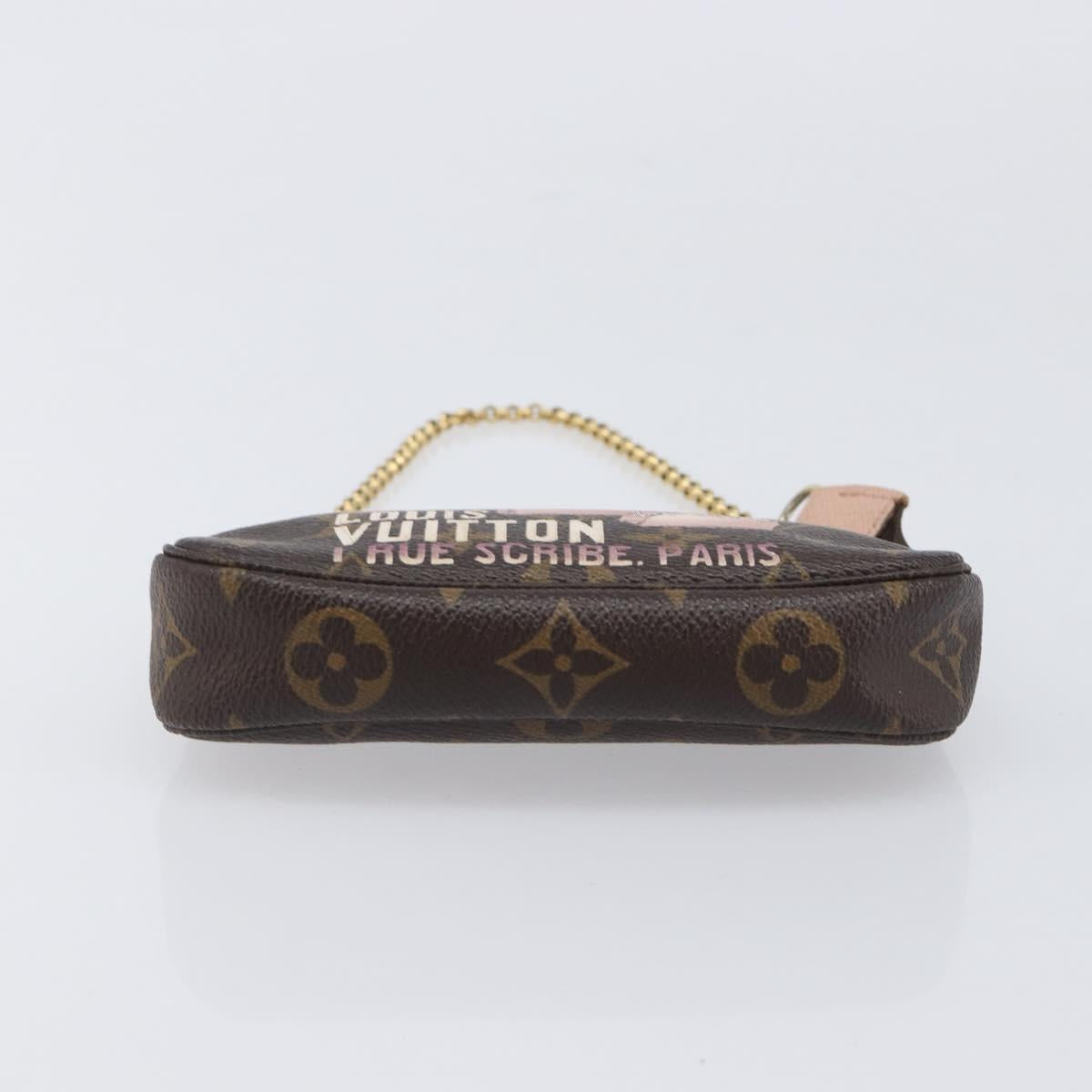 LOUIS VUITTON Monogram Bag print Mini Pochette Pouch M60245 LV Auth 206276M