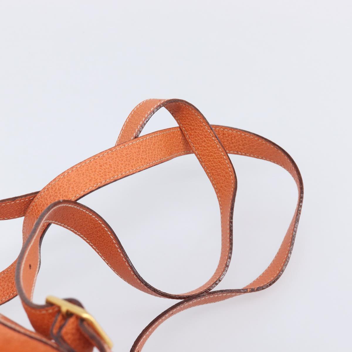 GUCCI Bamboo Backpack Suede Orange Gold 003 2058 0030 Auth 206284