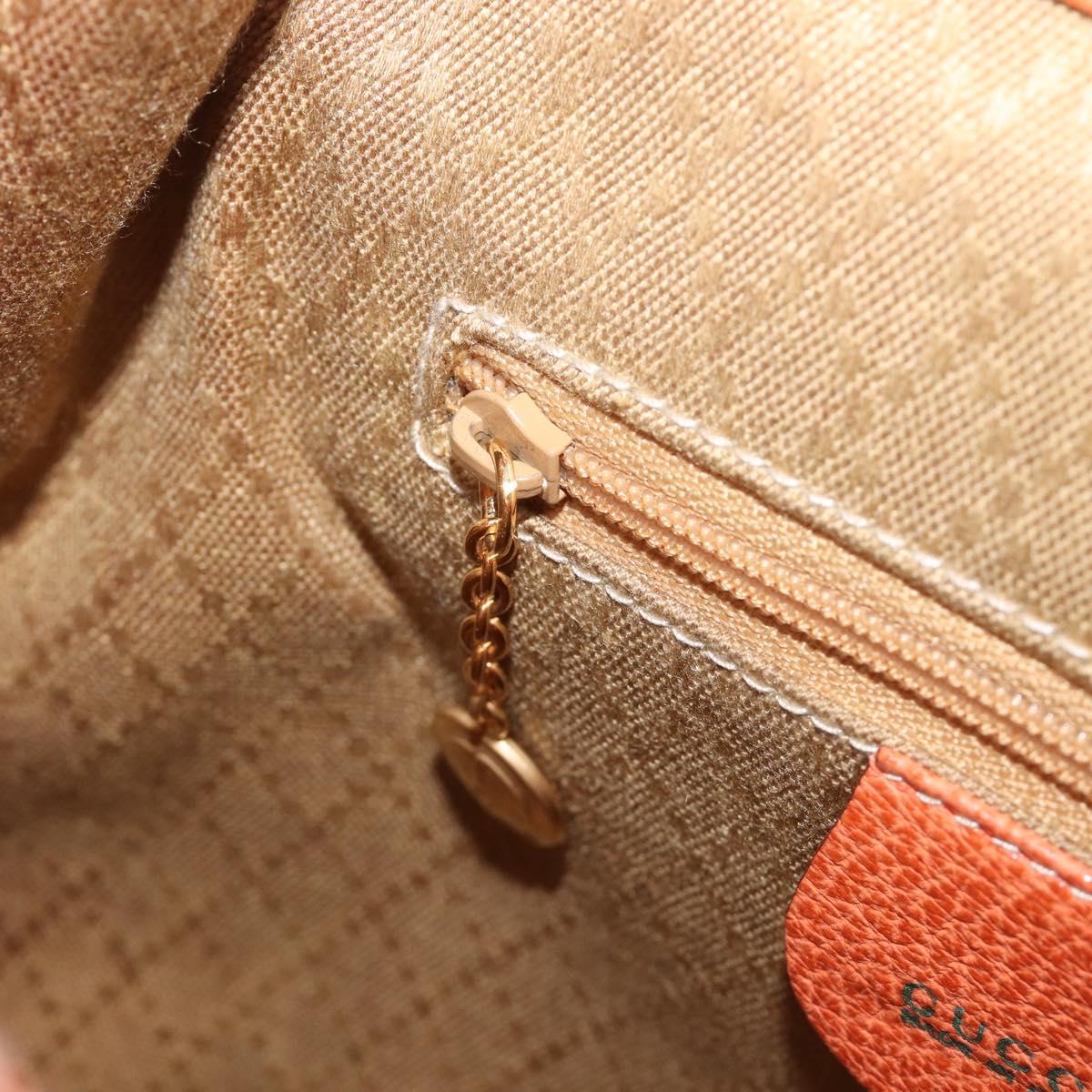 GUCCI Bamboo Backpack Suede Orange Gold 003 2058 0030 Auth 206284