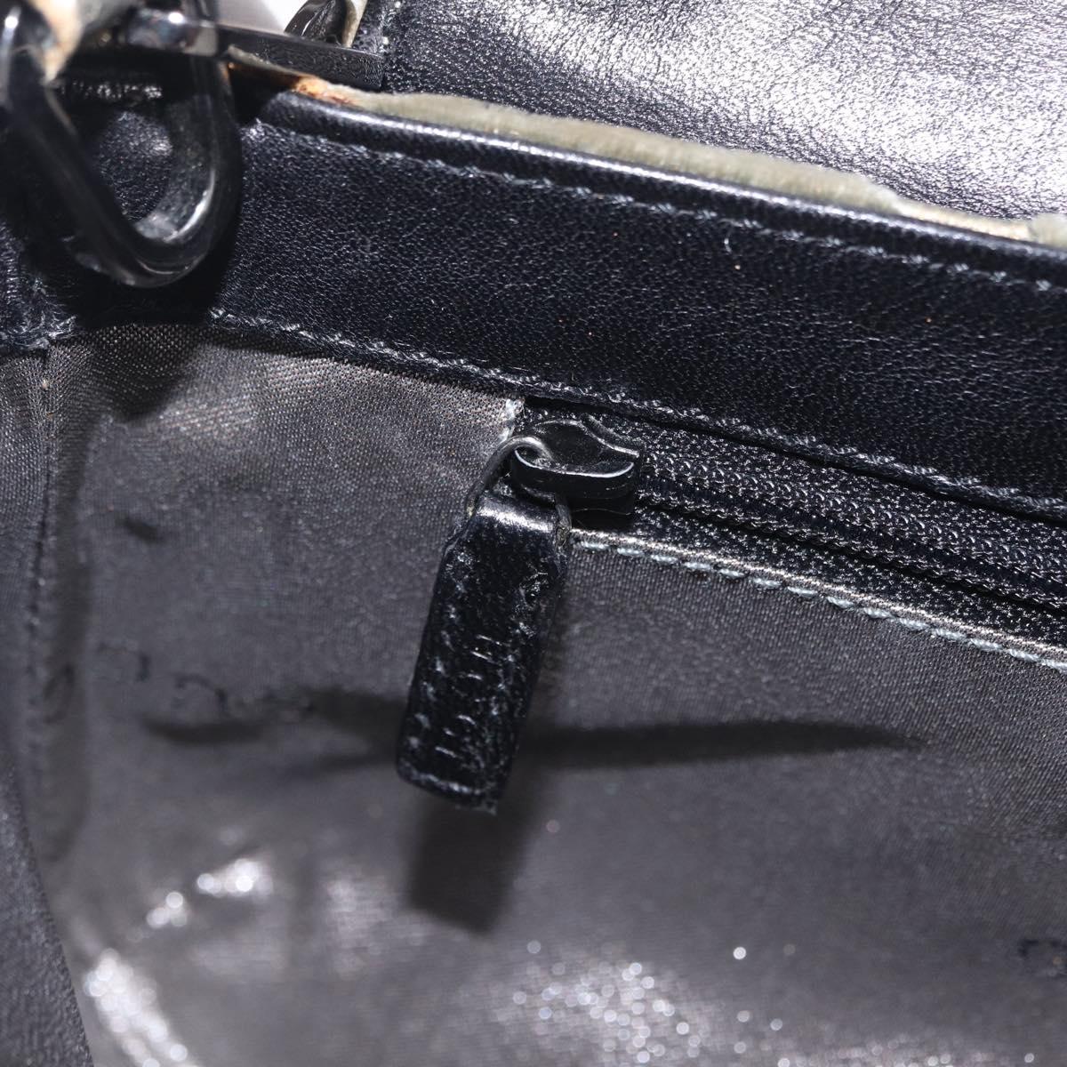 GUCCI Shoulder Bag Velor Beige Silver 001 3829 Auth 206290A