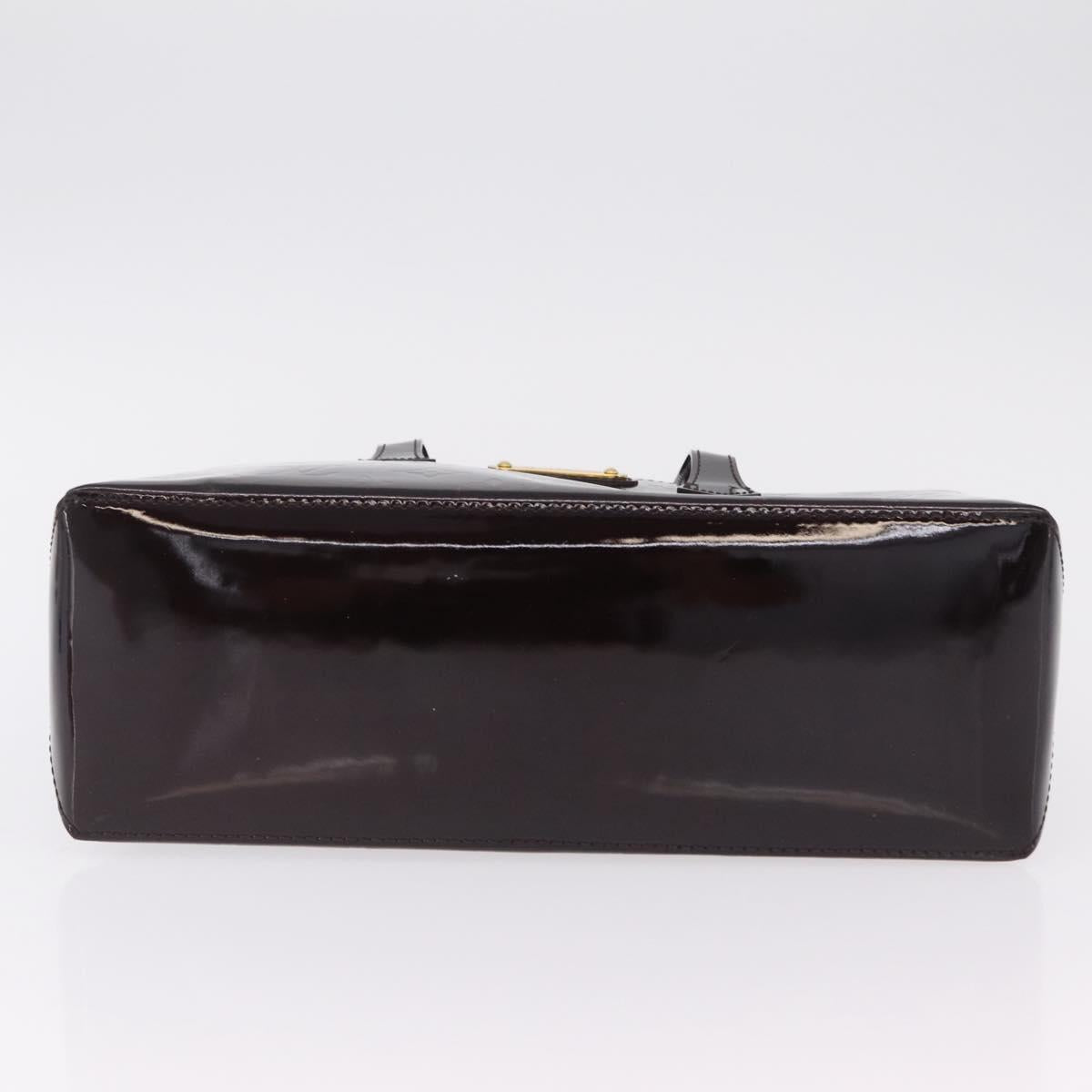 LOUIS VUITTON Monogram Vernis Wilshire PM Hand Bag Amarante M93641 Auth 206294A