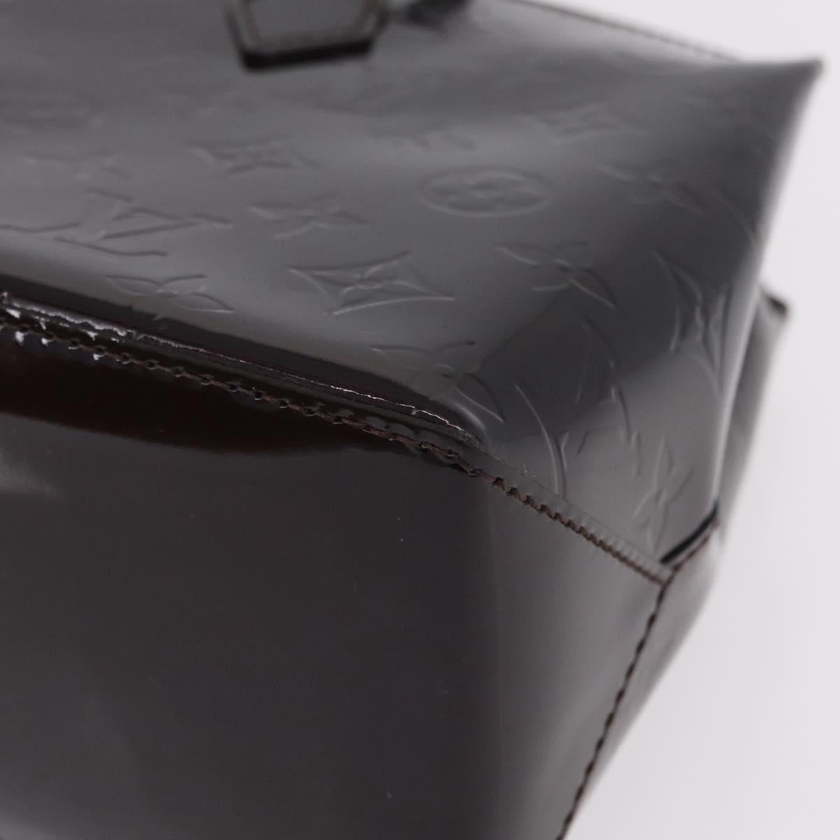 LOUIS VUITTON Monogram Vernis Wilshire PM Hand Bag Amarante M93641 Auth 206294A