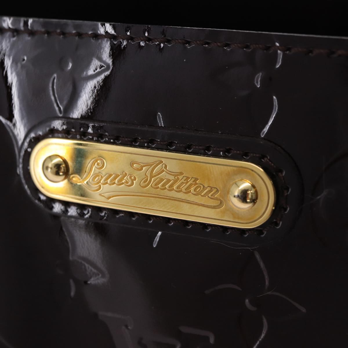 LOUIS VUITTON Monogram Vernis Wilshire PM Hand Bag Amarante M93641 Auth 206294A