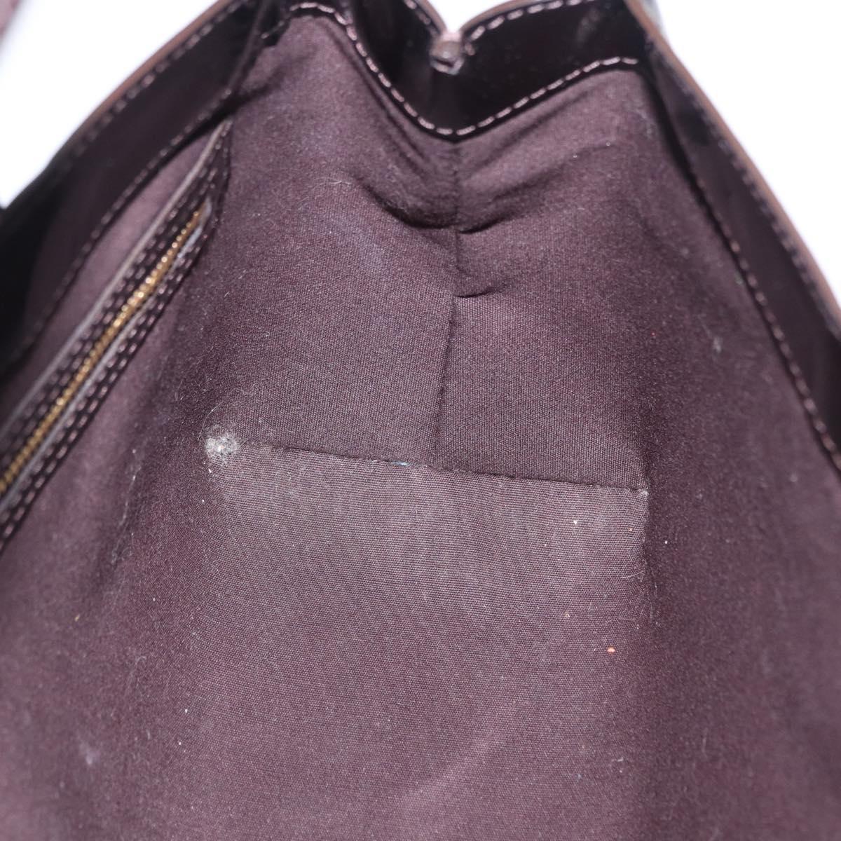LOUIS VUITTON Monogram Vernis Wilshire PM Hand Bag Amarante M93641 Auth 206294A